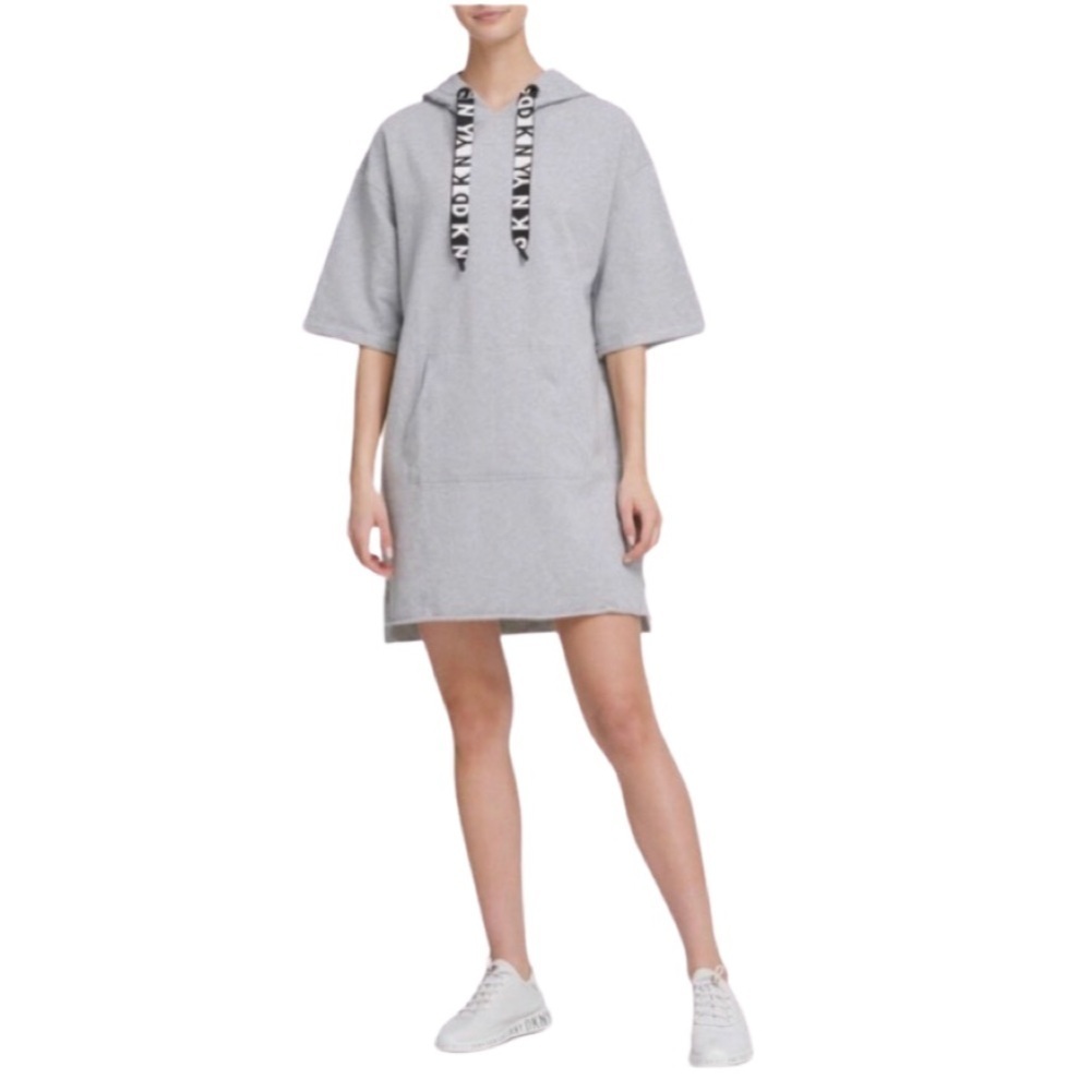 DKNY Sport Logo Hoodie Dress